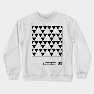 Everything Counts - Minimal Style Graphic Artwork Crewneck Sweatshirt